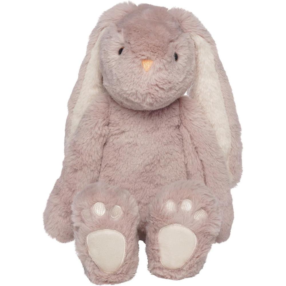 imageManhattan Toy Ivy The Mauve ampamp Light Beige Snuggle Bunnies 12quot Stuffed Animal with Embroidered Accents