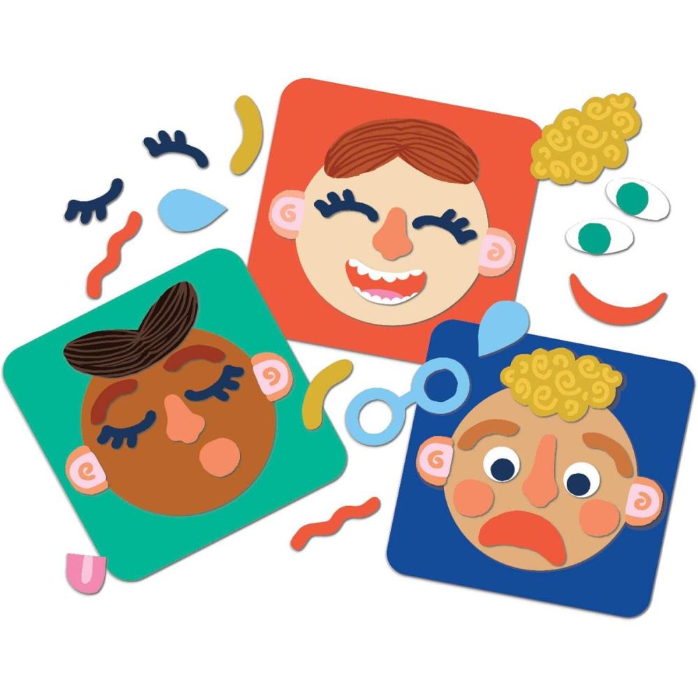 imageManhattan Toy Making Faces 34Piece Bilingual Emotion Toy for Kids 3 Years and Up for English and French LearningMaking Faces Magnetic Set