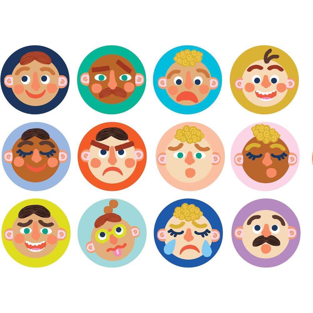 imageManhattan Toy Making Faces 34Piece Bilingual Emotion Toy for Kids 3 Years and Up for English and French LearningMaking Faces Matching Game