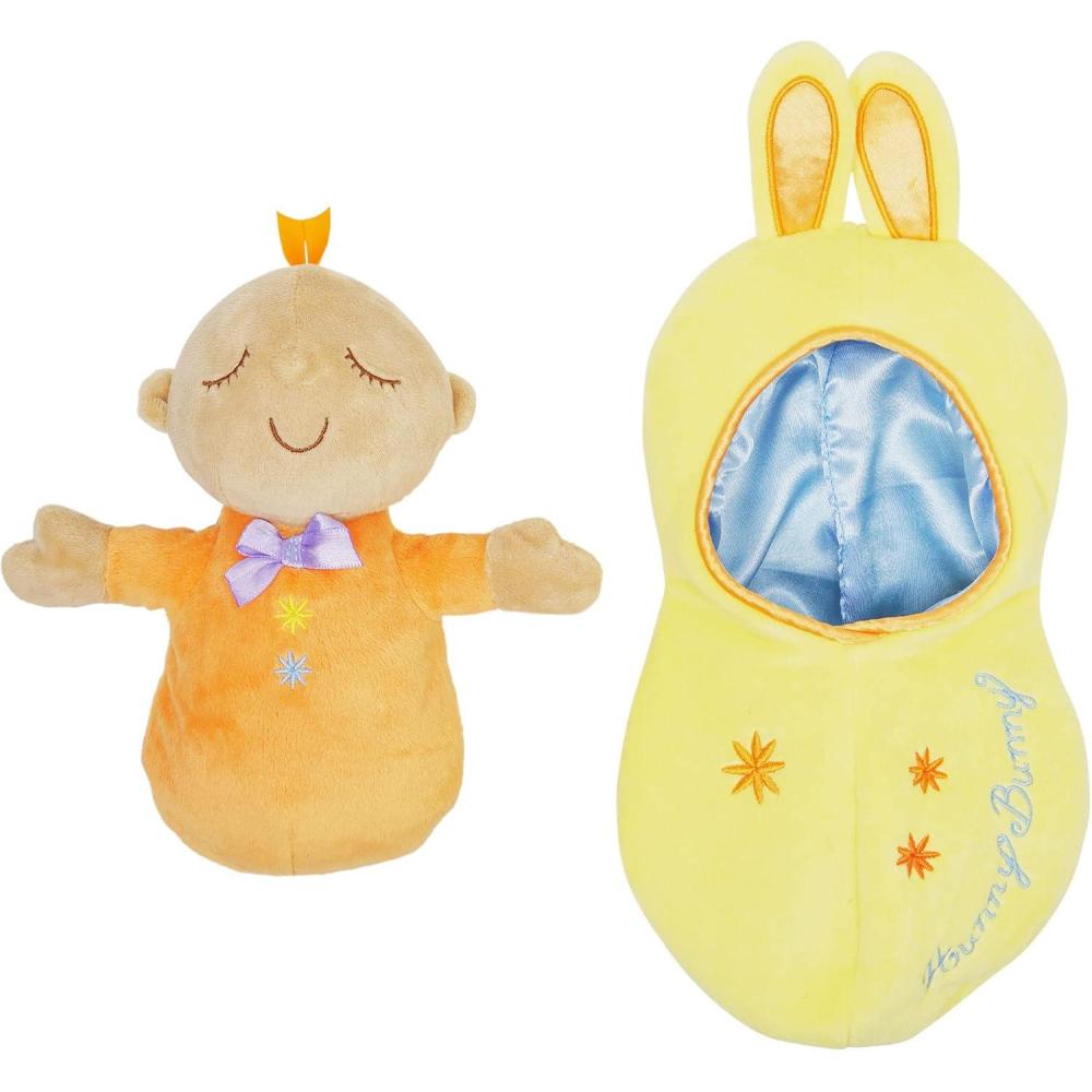 imageManhattan Toy Snuggle Pod Snuggle Bug First Baby Doll with Cozy Sleep Sack for Ages 6 Months and UpHunny Bunny Beige