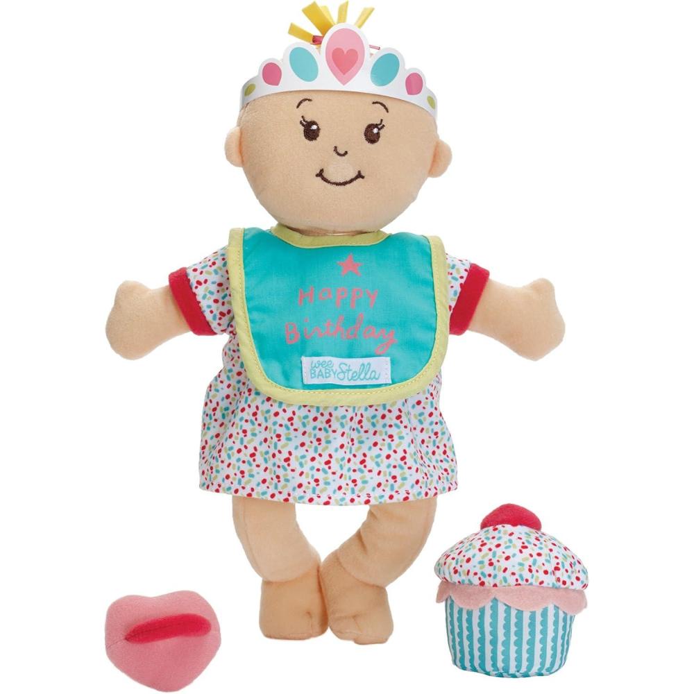 imageManhattan Toy Wee Baby Stella Tiny Farmer 12quot Soft Baby Doll SetBirthday
