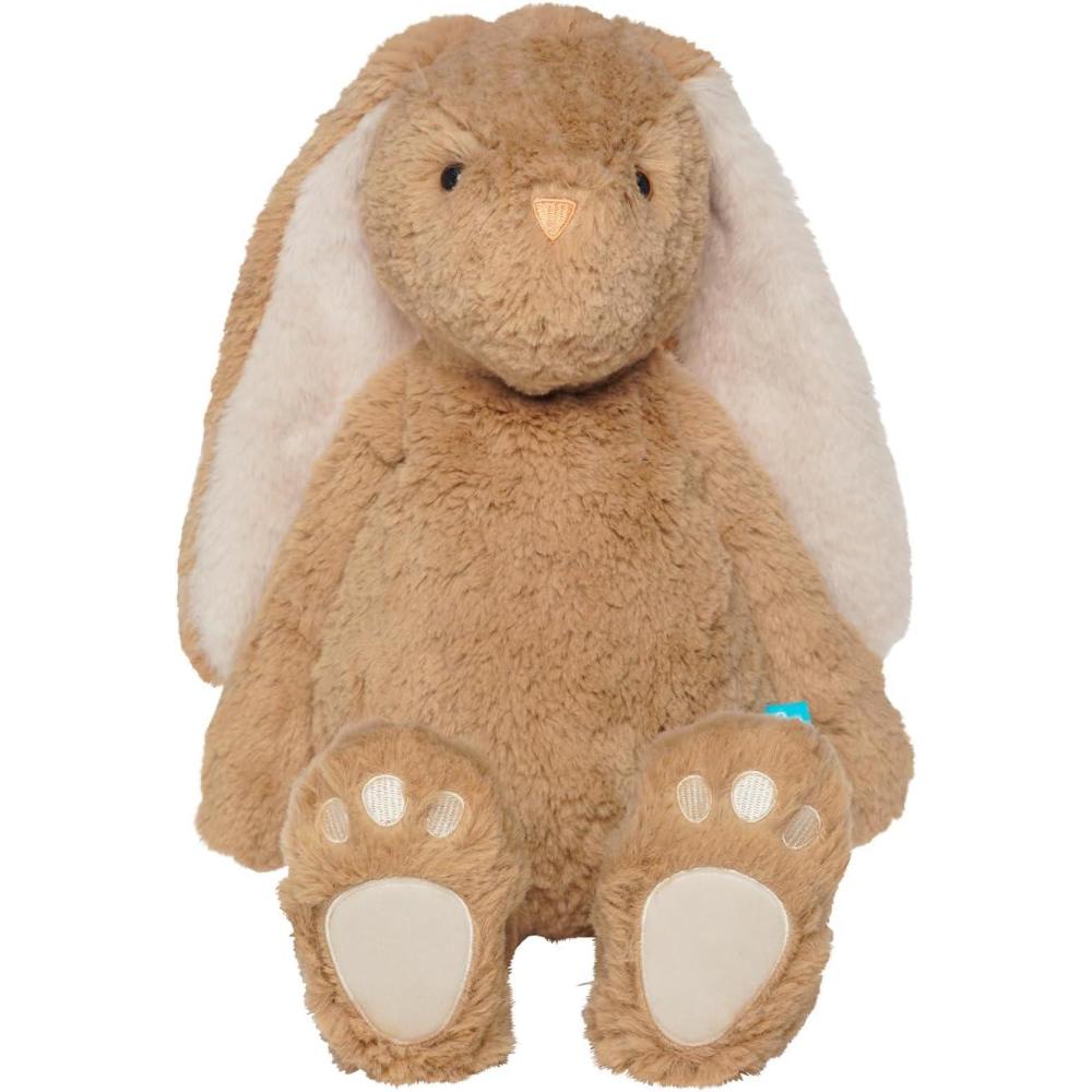 imageManhattan Toy Willow The Coffee ampamp Beige Snuggle Bunnies 12quot Stuffed Animal with Embroidered AccentsModern