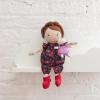 Manhattan Toy Playdate Friends Alex Machine Washable and Dryer Safe 14 Inch Doll with Mini Bear Stuffed Animal(Freddie)