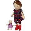 Manhattan Toy Playdate Friends Alex Machine Washable and Dryer Safe 14 Inch Doll with Mini Bear Stuffed Animal(Freddie)