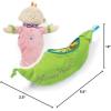Manhattan Toy Snuggle Pod Snuggle Bug First Baby Doll with Cozy Sleep Sack for Ages 6 Months and Up(Sweet Pea)