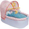 Manhattan Toy Stella Collection Soft Baby Doll Crib with Removable Canopy and Mobile for 12″ to 15″ Baby Dolls