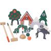 Manhattan Toy Through The Woods Two-Player 11-Piece Croquet Set for Kids with Travel Storage Bag