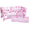 Manhattan Toy Baby Stella Take Along Baby Doll Crib Accessory Set for 12″ and 15″ Soft Dolls