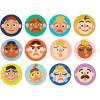 Manhattan Toy Making Faces 34-Piece Bilingual Emotion Toy for Kids 3 Years and Up for English and French Learning(Making Faces Matching Game)