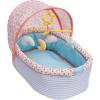 Manhattan Toy Stella Collection Soft Baby Doll Crib with Removable Canopy and Mobile for 12″ to 15″ Baby Dolls