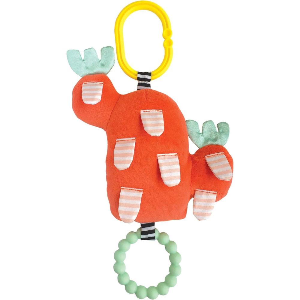 imageManhattan Toy Cactus Garden 9 Piece Mix ampamp Match Magnetic Plush Stacking Toy PlaysetTeether