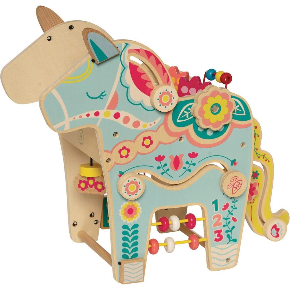 imageManhattan Toy Playful Pony Wooden Toddler Activity Center  18 x 9 x 13 inches