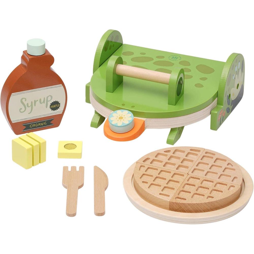 imageManhattan Toy Ribbit Waffle Maker Toddler ampamp Kids Pretend Play Cooking Toy Set