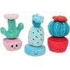 Manhattan Toy Cactus Garden 9 Piece Mix & Match Magnetic Plush Stacking Toy Playset(Magnetic Stacking Set)
