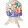 Manhattan Toy Deep Sea Adventure Wooden Toddler Activity Center with Clacking Clams, Spinning Gears, Gliders and Bead Runs(Toddler)