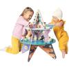 Manhattan Toy Double-Decker Celestial Star Explorer Wooden Activity Center with Shape Gliders, Spinners, Bead Runs and Alluring Artwork