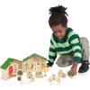 Manhattan Toy Farmer’s Market Day 12-Piece Portable Wooden Toy Figure Pretend Shopping Playset
