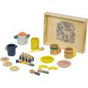 Manhattan Toy Flora & Fauna Toddler & Kids Pretend Play 23-Piece Wooden Tea Set