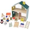 Manhattan Toy Little Nook 19-Piece Wooden Playhouse with Loft for Kids 3 + Year Old and Up
