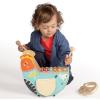 Manhattan Toy Musical Chicken Wooden Instrument for Toddlers with Xylophone, Drumsticks, Cymbal and Maraca,Blue(Chicken)