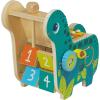 Manhattan Toy Musical Chicken Wooden Instrument for Toddlers with Xylophone, Drumsticks, Cymbal and Maraca,Blue(Dinosaur)