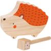 Manhattan Toy Musical Forest Trio 3 Piece Wooden Toy Set for Toddlers with Bear Rattle, Llama Clacker & Hedgehog Guiro