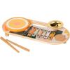 Manhattan Toy Beats to Go Wooden Toddler and Preschool Musical Learning Toy Xylophone, Drum, Cymbal and Washboard