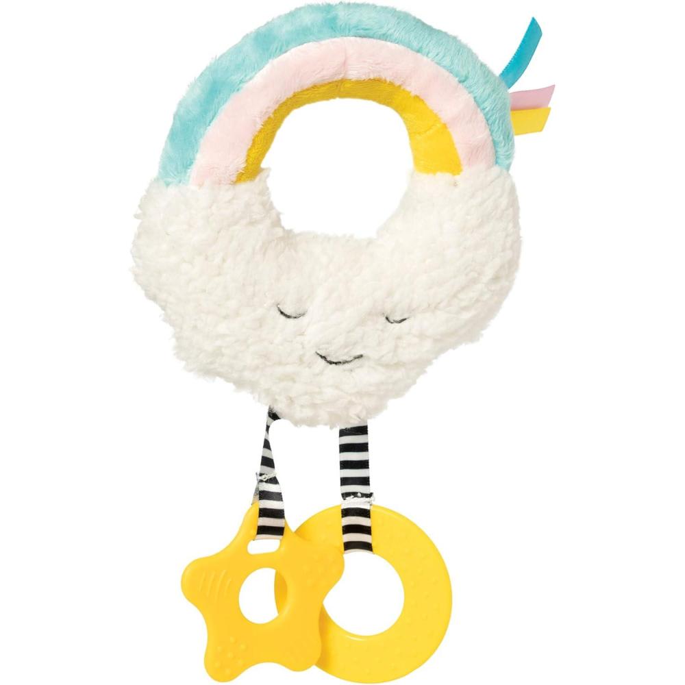 imageManhattan Toy Cherry Blossom Days Cloud Baby Circle Rattle with Crinkle Paper and TeethersCloud Travel Toy