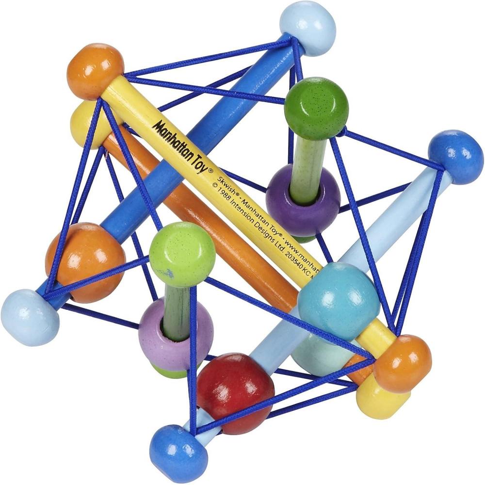 imageManhattan Toy Skwish Color Burst Rattle and Teether Grasping Activity Toy
