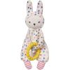 Manhattan Toy Cherry Blossom Days Cloud Baby Circle Rattle with Crinkle Paper and Teethers(Bunny Blankie)