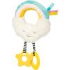 Manhattan Toy Cherry Blossom Days Cloud Baby Circle Rattle with Crinkle Paper and Teethers(Cloud Travel Toy)