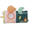 Manhattan Toy Cherry Blossom Days Cloud Baby Circle Rattle with Crinkle Paper and Teethers(Peek-a-boo Soft Book)