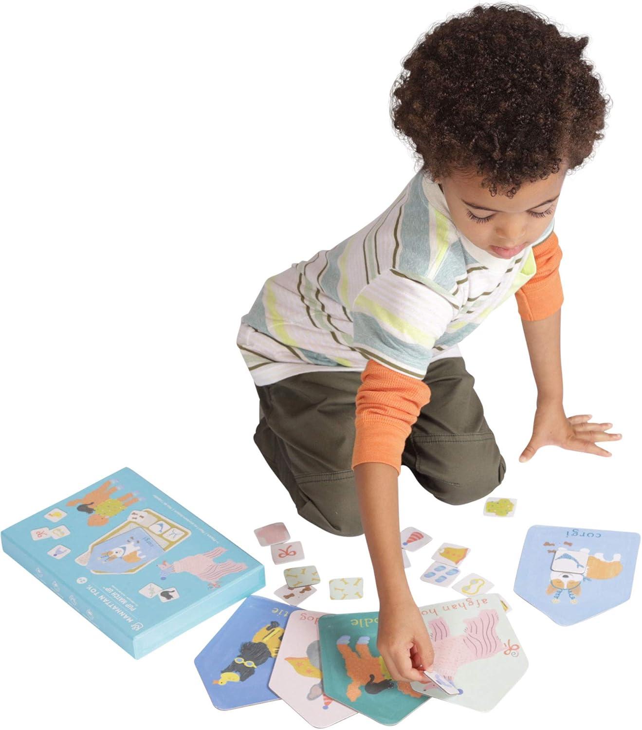 imageManhattan Toy Paws ampamp Claws 20 Piece Mix and Match Animals Playset and Toddler Memory GamePup Match Up