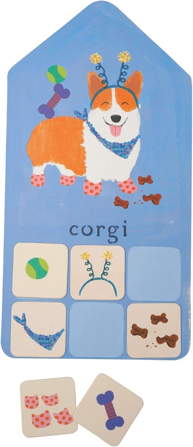 imageManhattan Toy Paws ampamp Claws 20 Piece Mix and Match Animals Playset and Toddler Memory GamePup Match Up