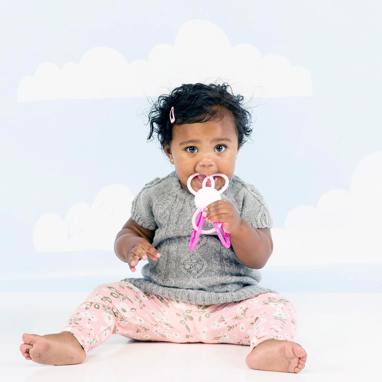 imageManhattan Toy Zoo Animal Winkel Owl Multicolor Rattle ampamp Sensory Teether for Baby and ToddlerBunny Rabbit