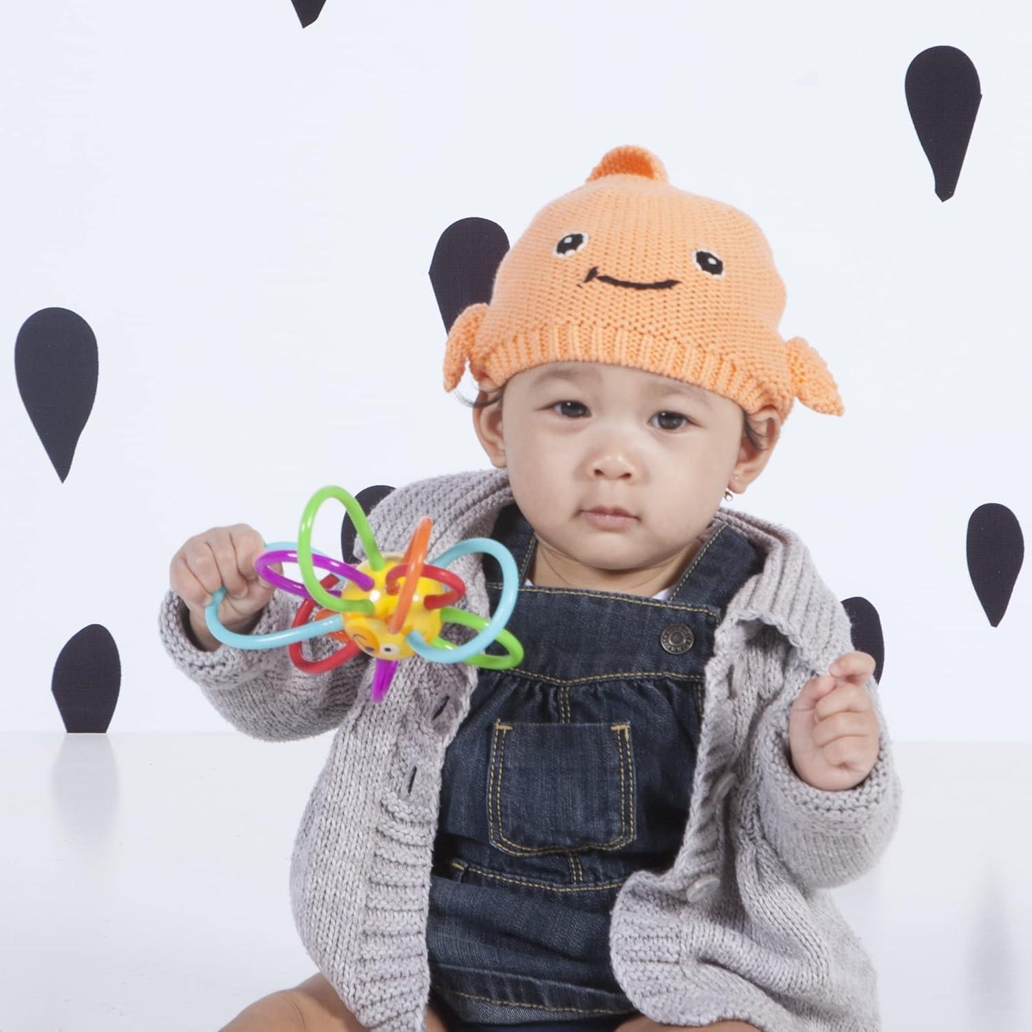 imageManhattan Toy Zoo Animal Winkel Owl Multicolor Rattle ampamp Sensory Teether for Baby and ToddlerLion