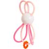Manhattan Toy Zoo Animal Winkel Owl Multicolor Rattle & Sensory Teether for Baby and Toddler(Bunny Rabbit)