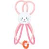 Manhattan Toy Zoo Animal Winkel Owl Multicolor Rattle & Sensory Teether for Baby and Toddler(Bunny Rabbit)