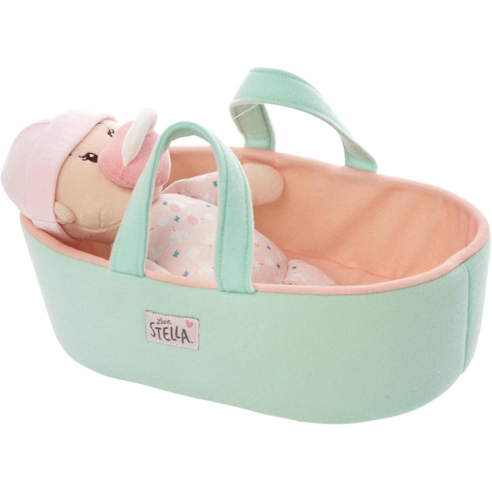 imageLove Stella My First Doll Peach with Bassinet for Newborns and Infants by Manhattan Toy