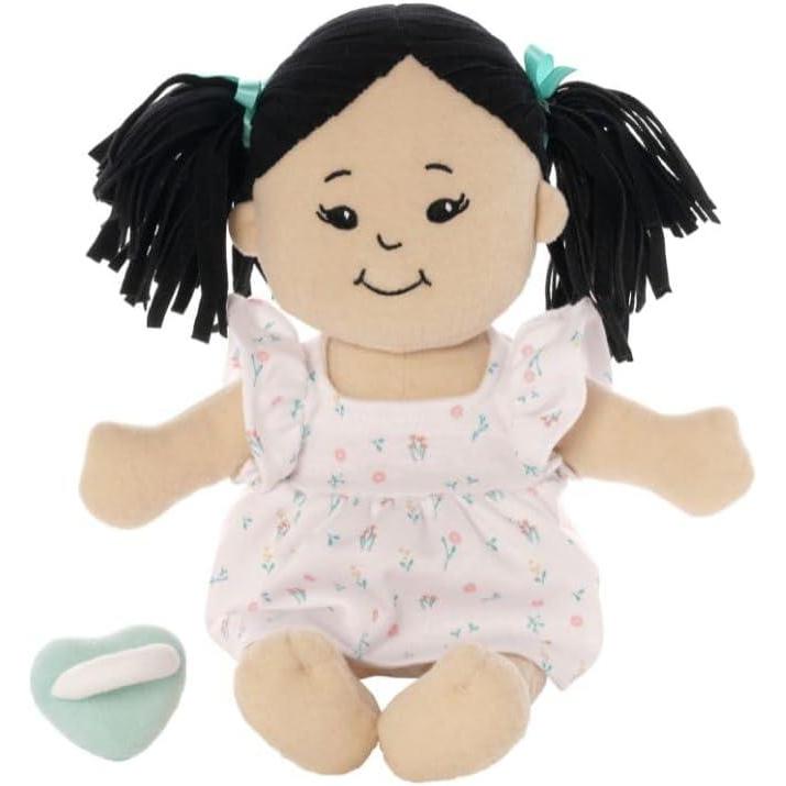 imageLove Stella Soft Baby Doll for 1  Year Old by Manhattan Toy  Light Beige with Black Pigtails