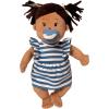 Love, Stella Soft Baby Doll for 1 + Year Old by Manhattan Toy – Brown with Black Pigtails(Beige)