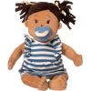 Love, Stella Soft Baby Doll for 1 + Year Old by Manhattan Toy – Brown with Black Pigtails(Beige)