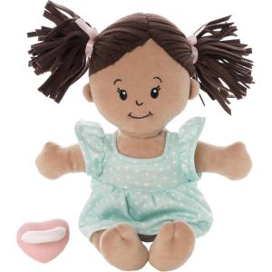 Love, Stella Soft Baby Doll for 1 + Year Old by Manhattan Toy – Brown with Black Pigtails(Classic)