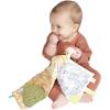 Manhattan Toy Deer One Soft Activity Crinkle Book & Fold Out Pat Mat for Baby, Toddler with Squeaker, Discovery Mirror and Teether