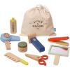 Manhattan Toy Style & Groom 9 Piece Wooden Toddler & Kids Pretend Play Hair Styling & Grooming Kit
