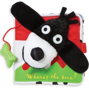Manhattan Toy Soft Activity Book with Tethered Toy, Where’s The Bone?