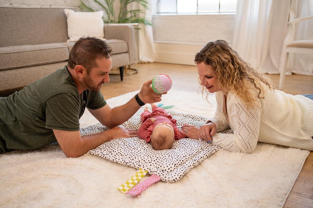imageManhattan Toy Wimmer Seek ampamp Explore DoubleSided Tummy Time Mat for Infants and Toddlers