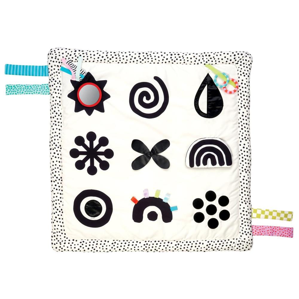 imageManhattan Toy Wimmer Seek ampamp Explore DoubleSided Tummy Time Mat for Infants and Toddlers
