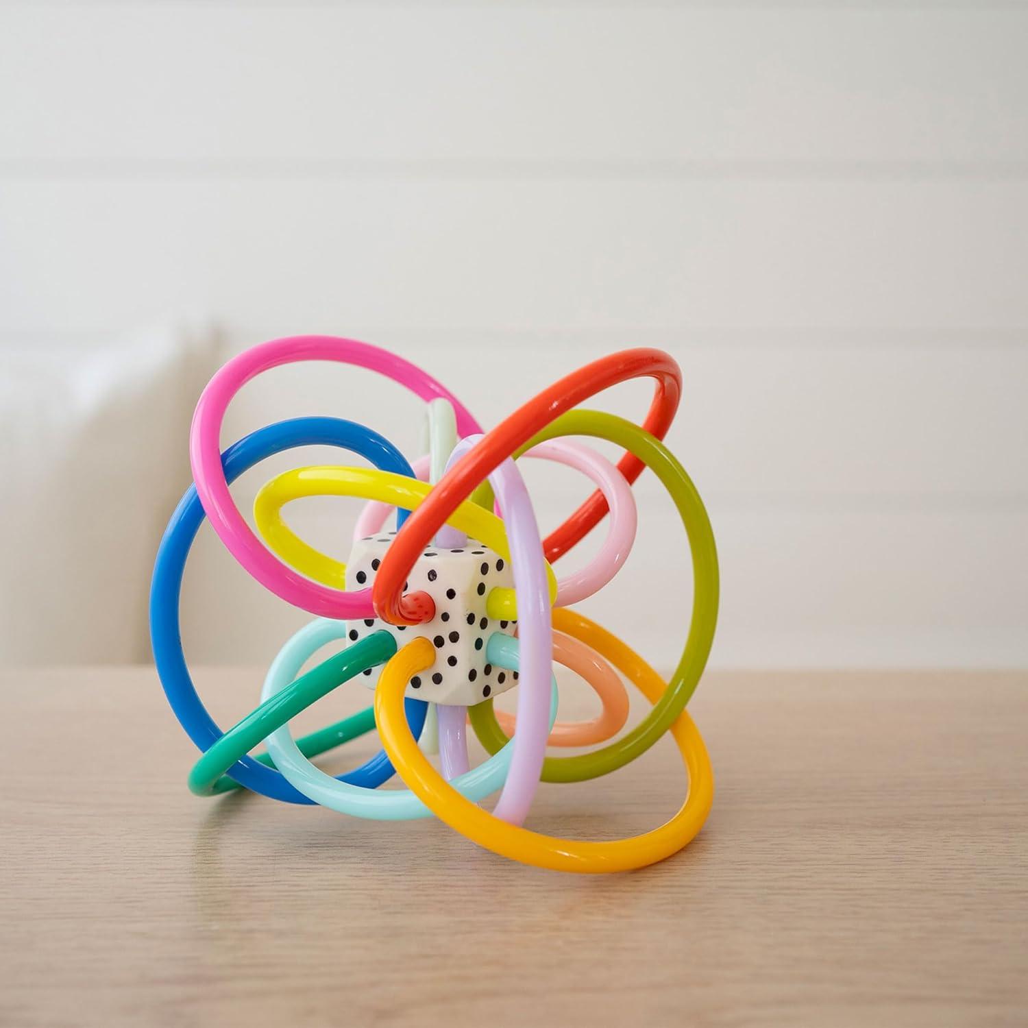 imageManhattan Toy Winkel Colorpop Rattle ampamp Sensory Teether Toy