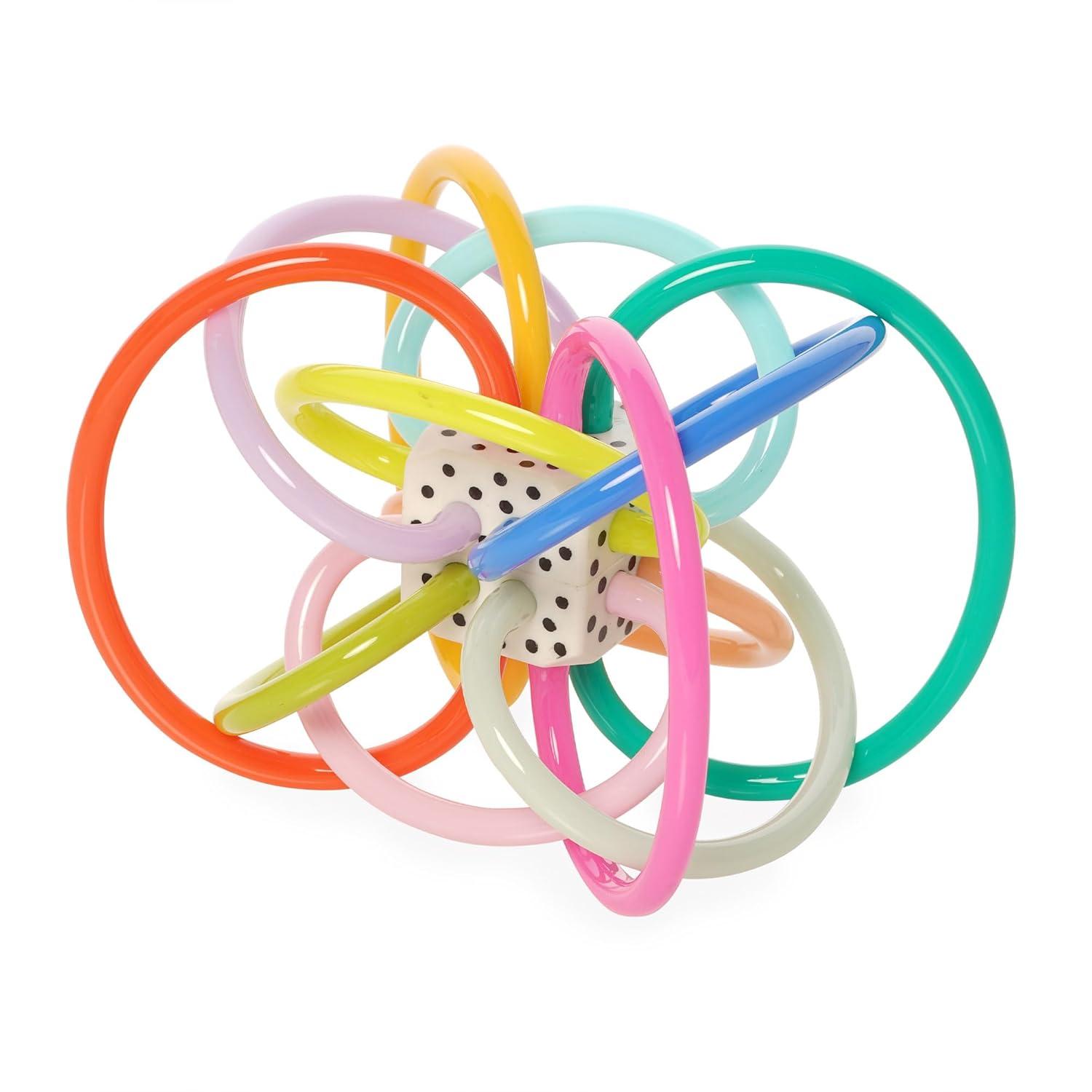 imageManhattan Toy Winkel Colorpop Rattle ampamp Sensory Teether Toy